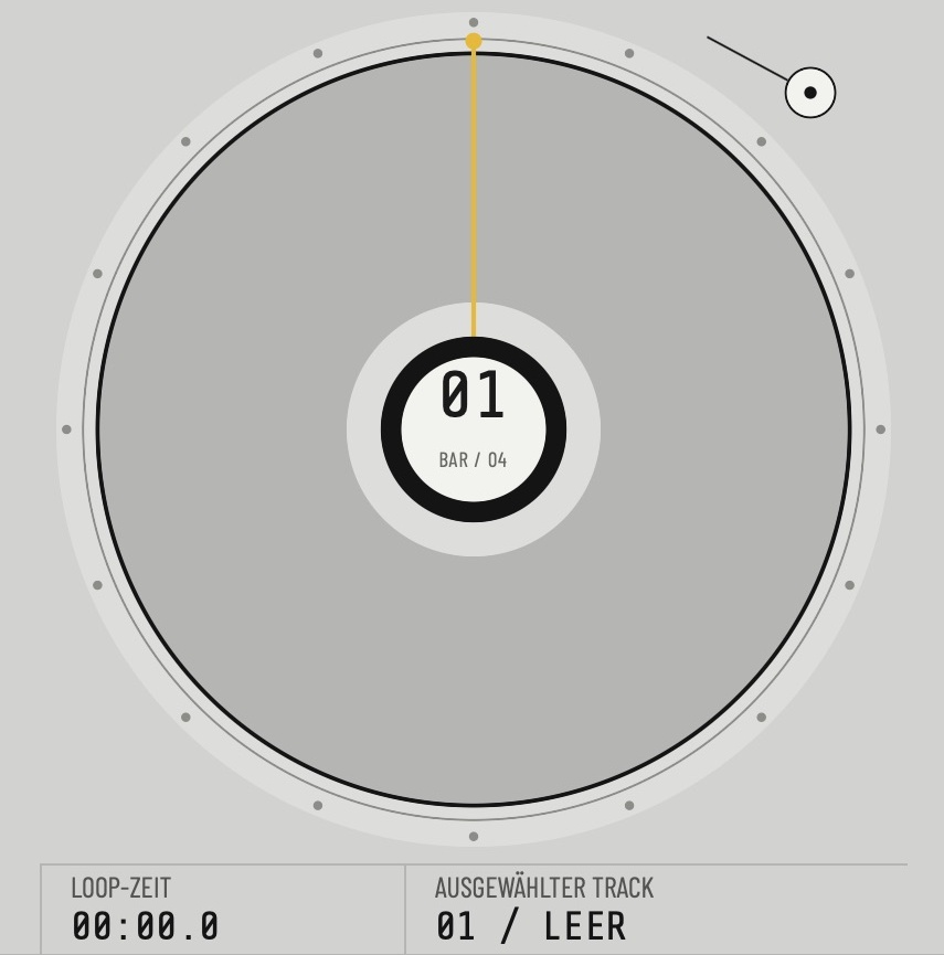 Empty Looper deck at 00:00, track 01 empty